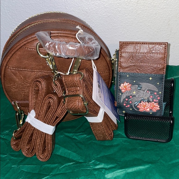 Exclusive Loungefly How to Train Your Dragon Toothless Floral Mini Backpack Set - Picture 3 of 10